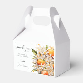 Caixinha De Lembrancinhas Pequeno Chá de fraldas de laranja-toranja-tangerin