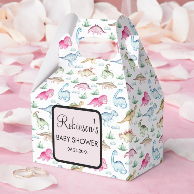 Caixinha De Lembrancinhas Pequeno Chá de fraldas Dino Bonito (Casamento)