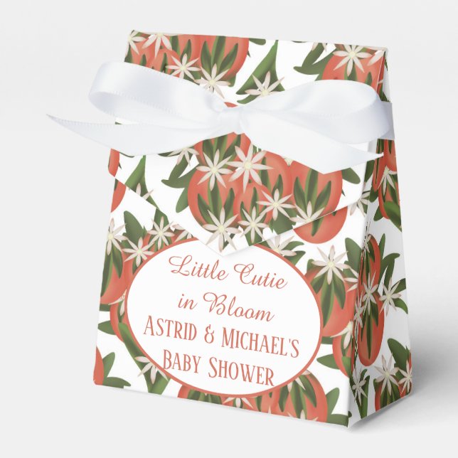 Caixinha De Lembrancinhas Pequeno Chá de fraldas Neutro de Clementina Cutie (Frente)