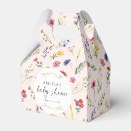 Caixinha De Lembrancinhas Pequeno Chá de fraldas Rosa Floral Flor
