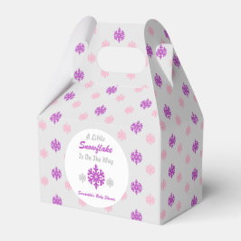 Caixinha De Lembrancinhas Pequeno Floco De Neve A Caminho