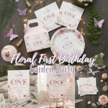 Pequeno Jardim Floral da Fada Primeiro Aniversário