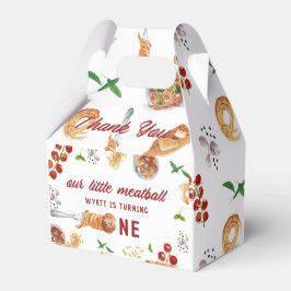 Caixinha De Lembrancinhas Pequeno Meatball Primeiro Aniversário