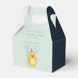 Caixinha De Lembrancinhas Pequeno Monstro Amarelo Bonito Qualquer Idade Aniv