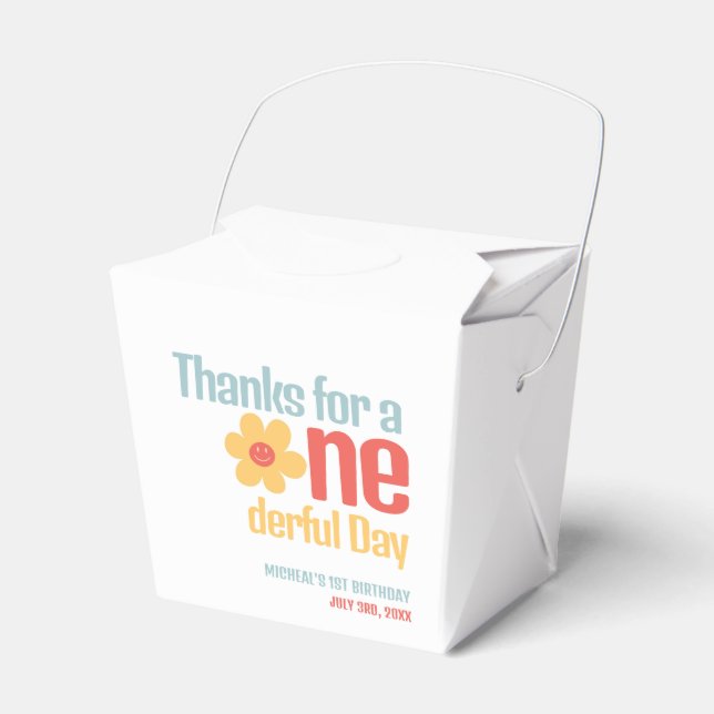 Caixinha De Lembrancinhas Pequeno Senhor Maravilhoso Groovy Primeiro Anivers (Frente)