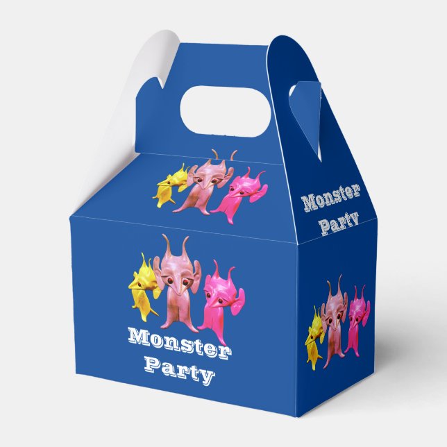 Caixinha De Lembrancinhas Pequenos marcianos, personalizados para crianças. (Frente)