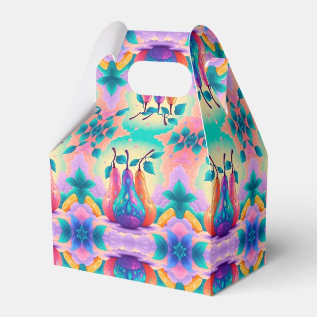 Caixinha De Lembrancinhas pera colorida (Frente)