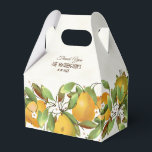 Caixinha De Lembrancinhas Peras Fruta Botânica<br><div class="desc">Peras de ouro penduradas com flores brancas e folhas verdes.</div>