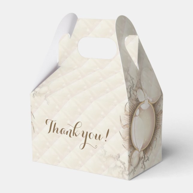 Caixinha De Lembrancinhas Pérolas bonito (Frente)