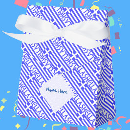 Caixinha De Lembrancinhas Personalização Azul Com Bandeira Grega Hellas