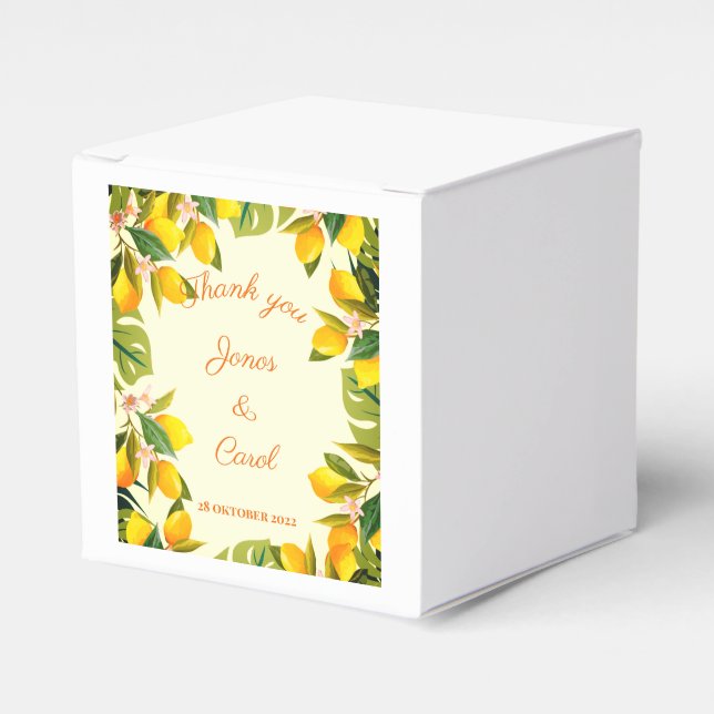 Caixinha De Lembrancinhas Personalizado Agradecemos a marca d'água do Partid (Frente)