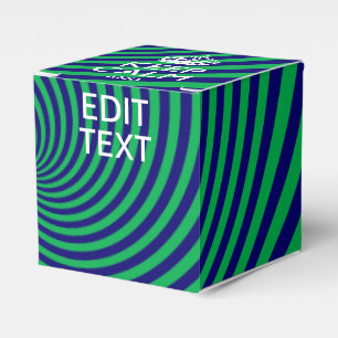 Caixinha De Lembrancinhas Personalizado mantenha azul e verde calmos com uma