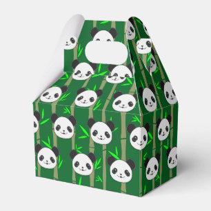 Caixinha De Lembrancinhas Personalizado Padrão Bamboo Panda Cute