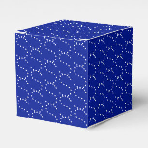 Caixinha De Lembrancinhas Personalizar c/inicial, branco, cobalto azul