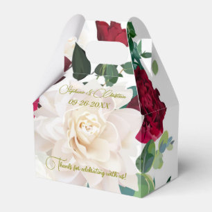 Caixinha De Lembrancinhas Personalizar Rosas de Flores Casamento Peony Dahli