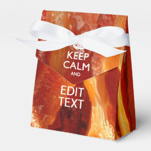 Caixinha De Lembrancinhas Personalize isto com mantêm o bacon calmo e
