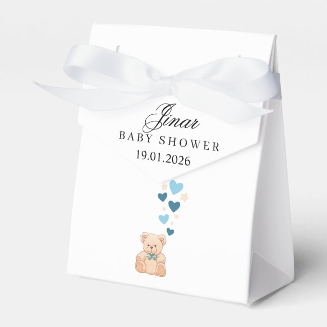 Caixinha De Lembrancinhas Personalized Baby Boy Favor Box (Frente)