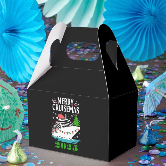 Caixinha De Lembrancinhas Personalized Merry Cruisemas Cruise Ship Family  (Festa)