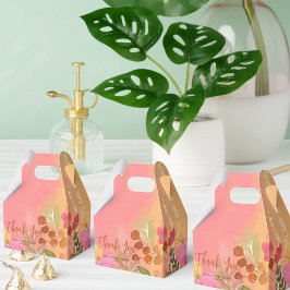 Caixinha De Lembrancinhas Pessegueira de aquarela Sangue de Jardim Rosa