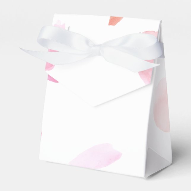 Caixinha De Lembrancinhas Petais Rosa românticos (Frente)