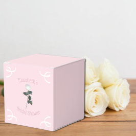 Caixinha De Lembrancinhas Pétala de Rosa Branca Chuveiro de Noiva