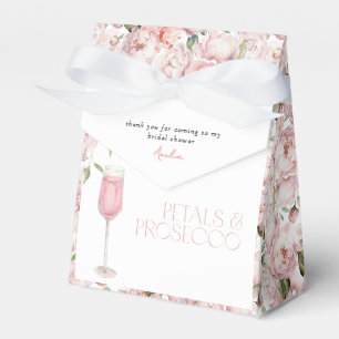 Caixinha De Lembrancinhas Petals & Prosecco - Chá Floral Rosa Muito Obrigado