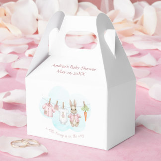 Caixinha De Lembrancinhas Peter the Rabbit Girl Clothesline Baby Shower  