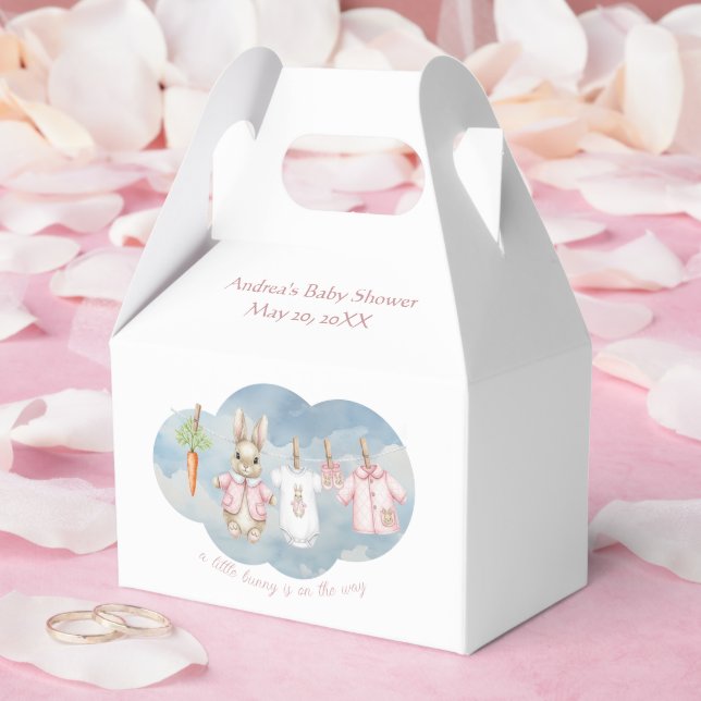 Caixinha De Lembrancinhas Peter the Rabbit Girl Clothesline Baby Shower   (Casamento)