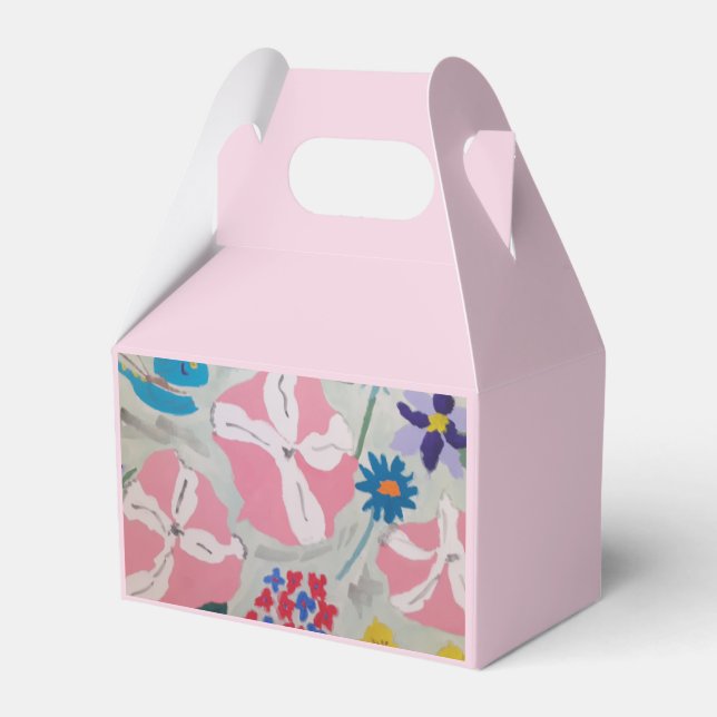 Caixinha De Lembrancinhas Petunias e Flores de Verão (Frente)