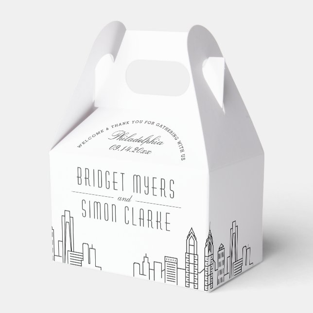 Caixinha De Lembrancinhas Philadelphia Wedding Favor Box