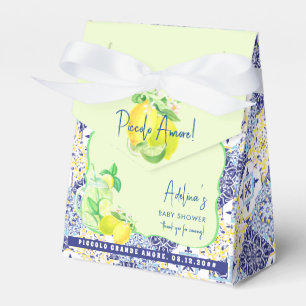 Caixinha De Lembrancinhas Piccolo Amore Blue Lemon Chá de fraldas Sinal de B