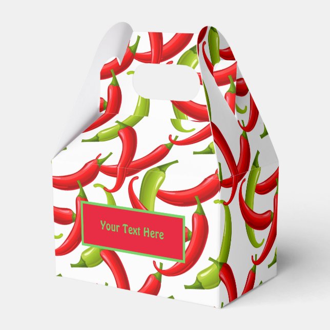 Caixinha De Lembrancinhas Pimentões Quentes de Fiesta Mexicanos (Frente)