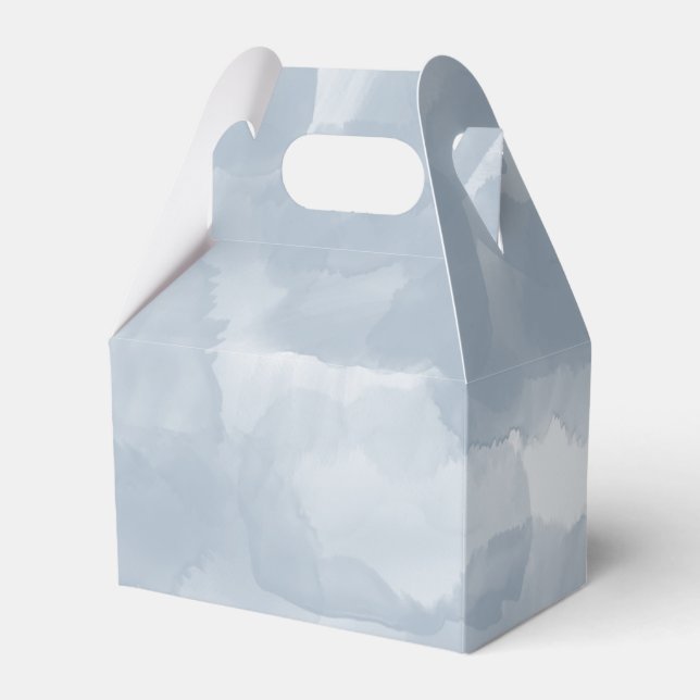 Caixinha De Lembrancinhas Pincéis de Pincel de Cor Azul Moderno (Frente)