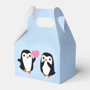 Caixinha De Lembrancinhas Pinguins no amor