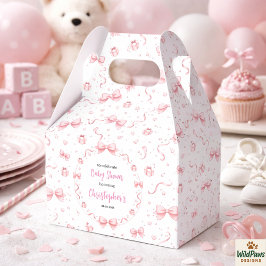 Caixinha De Lembrancinhas Pink Bow Girl Baby Shower – Cute & Fun Party
