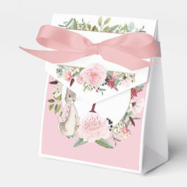 Caixinha De Lembrancinhas Pink Clássico Peter Rabbit Floral Aniversário