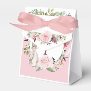Caixinha De Lembrancinhas Pink Clássico Peter Rabbit Floral Aniversário