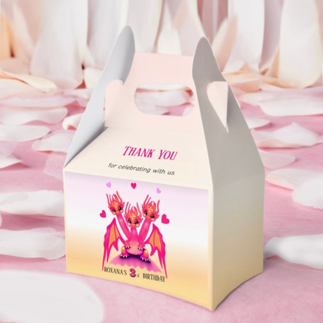 Caixinha De Lembrancinhas Pink dragon  (Criador carregado)