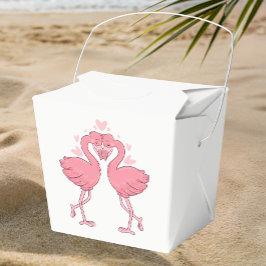 Caixinha De Lembrancinhas Pink Flamingo Tropical Beach Hawaiian Wedding