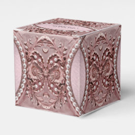 Caixinha De Lembrancinhas Pink Flower Favor Box