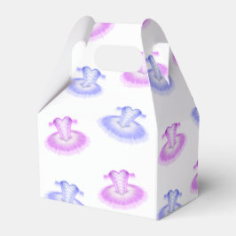 Caixinha De Lembrancinhas Pink & Purple Balé Birthday Tutu Watercolor
