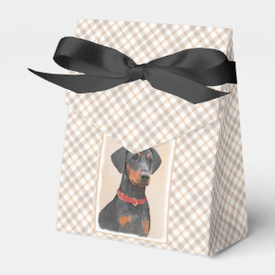 Caixinha De Lembrancinhas Pintura Alemã Pinscher Pintura Original Arte Anima