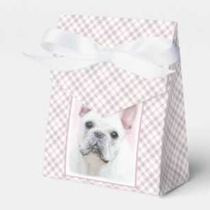 Caixinha De Lembrancinhas Pintura de Bulldog Francês (Cream/Branco) - Arte