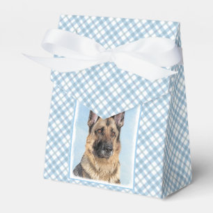 Caixinha De Lembrancinhas Pintura de german shepherd - Arte de Cachorro Orig