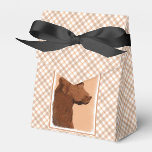 Caixinha De Lembrancinhas Pintura de Labrador Retriever (Chocolate) - Arte C