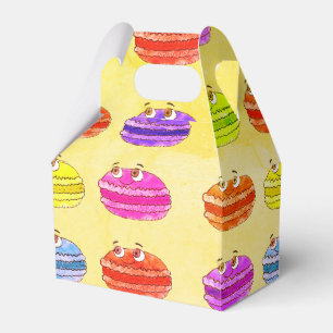 Caixinha De Lembrancinhas Pintura de padrões de desenho de Macaron