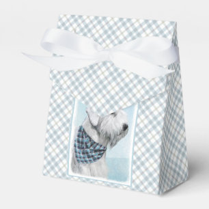 Caixinha De Lembrancinhas Pintura de Sealyham Terrier - Arte de Cachorro Ori