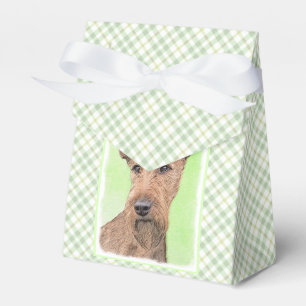 Caixinha De Lembrancinhas Pintura de Terrier irlandesa - Arte de cachorro or
