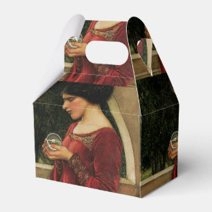 Caixinha De Lembrancinhas Pintura de Waterhouse da Mulher Cristal Ball