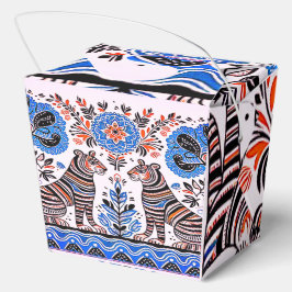 Caixinha De Lembrancinhas pintura madhubani